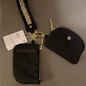 NWT Lululemon Athletica Duel Pouch Wristlet Set